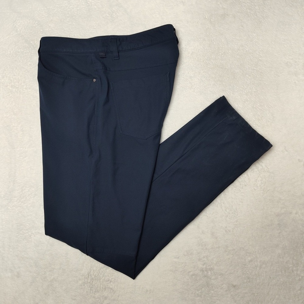 Lululemon Pants Mens 32x33 Blue Commuter Golf Tech Chino Slim Straight Stretch
